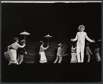 Tommy Steele (far right) and company in the stage production Half a Sixpence