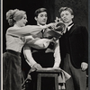 Carrie Nye, Grover Dale, and Tommy Steele in the stage production Half a Sixpence