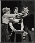 Carrie Nye, Grover Dale, and Tommy Steele in the stage production Half a Sixpence