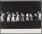 Tommy Steele (far right) and company in the stage production Half a Sixpence