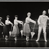 Tony Tanner (far right) and company in the stage production Half a Sixpence