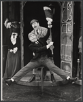 Dick Kallman and Roger C. Carmel in the stage production Half a Sixpence