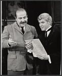 Roger C. Carmel and Dick Kallman in the stage production Half a Sixpence