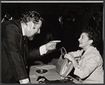 Peter Ustinov and Eileen Herlie in rehearsal for the stage production Halfway Up the Tree