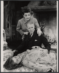 Eileen Herlie, Anthony Quayle, and Margaret Linn in the stage production Halfway Up the Tree