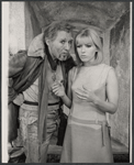 Anthony Quayle and Hanne Bork in the stage production Halfway Up the Tree