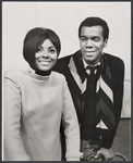 Leslie Uggams and Robert Hooks in rehearsal for the stage production Hallelujah, Baby!