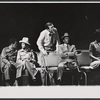 Robert Hooks, Leslie Uggams, Allen Case, Garrett Morris, and unidentified actress in the stage production Hallelujah, Baby!