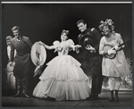 Unidentified actor, Barbara Sharma, Justin McDonough, and Leslie Uggams in the stage production Hallelujah, Baby!