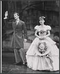 Unidentified actor and Barbara Sharma in the stage production Hallelujah, Baby!
