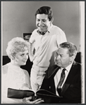 Betty Madigan, Soupy Sales and unidentified in the stage production Hellzapoppin '67