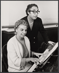 Marian Grudeff and Raymond Jessel in the stage production Hellzapoppin '67