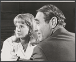 Lois Nettleton and Gary Merrill in rehearsal for the stage production The Hemingway Hero