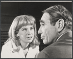 Lois Nettleton and Gary Merrill in rehearsal for the stage production The Hemingway Hero