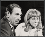 Gary Merrill and Lois Nettleton in rehearsal for the stage production The Hemingway Hero