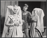Patricia Peardon, James Ray and Betty Bendyk in the 1963 American Shakespeare Festival production of Henry V