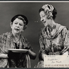 Elizabeth Kerr and Doro Merande in the stage production Her Master's Voice