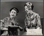 Elizabeth Kerr and Doro Merande in the stage production Her Master's Voice
