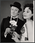 Leo Fuchs and Evelyn Kingsley in the Yiddish stage production Here Comes the Groom