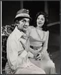 Leo Fuchs and Evelyn Kingsley in the Yiddish stage production Here Comes the Groom