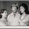 Reizi Bozyk, Leo Fuchs, and Evelyn Kingsley in the Yiddish stage production Here Comes the Groom