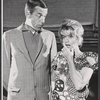 Fred Gwynne and Janis Paige in rehearsal for the stage production Here's Love