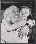 Laurence Naismith and Valerie Lee in rehearsal for the stage production Here's Love
