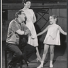 Meredith Wilson [left], Valerie Lee [right] and unidentified [center] in rehearsal in the stage production Here's Love