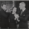 Robert Preston, Lili Darvas, and David King-Wood in the stage production The Hidden River