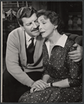 Robert Preston and Lili Darvas in the stage production The Hidden River