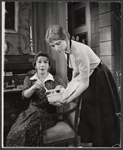 Lili Darvas and Gaby Rodgers in the stage production The Hidden River