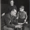 Franchot Tone, Geraldine Fitzgerald, and Peter Lazer in the stage production Hide and Seek