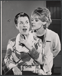 Beatrice Lillie and Tammy Grimes in rehearsal for the stage production High Spirits