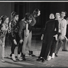 Ronnie Walken (far right) and dancers in rehearsal for the stage production High Spirits