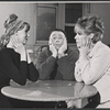 Louise Troy, Edward Woodward, and Tammy Grimes in rehearsal for the stage production High Spirits