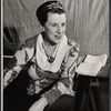 Beatrice Lillie in rehearsal for the stage production High Spirits