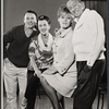 Edward Woodward, Beatrice Lillie, Tammy Grimes, and director Noel Coward in rehearsal for the stage production High Spirits