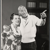 Beatrice Lillie and director Noel Coward in rehearsal for the stage production High Spirits