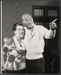 Beatrice Lillie and director Noel Coward in rehearsal for the stage production High Spirits