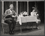 Edward Woodward and Louise Troy in the stage production High Spirits