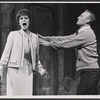 Louise Troy and Edward Woodward in the stage production High Spirits