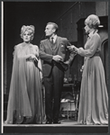 Tammy Grimes, Edward Woodward, and Louise Troy in the stage production High Spirits