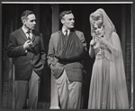 Lawrence Keith, Edward Woodward, and Tammy Grimes in the stage production High Spirits