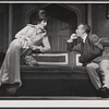 Louise Troy and Edward Woodward in the stage production High Spirits