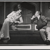 Louise Troy and Edward Woodward in the stage production High Spirits