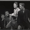 Beatrice Lillie, Ronnie Walken (far right), and company in the stage production High Spirits