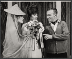 Tammy Grimes, Louise Troy, and Edward Woodward in the stage production High Spirits