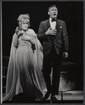 Tammy Grimes and Edward Woodward in the stage production High Spirits