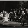 Beatrice Lillie, Ronnie Walken aka Christopher Walken (far right), and company in the stage production High Spirits