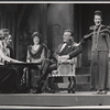 Margaret Hall, Lawrence Keith, Louise Troy, Edward Woodward and Beatrice Lillie in the stage production High Spirits